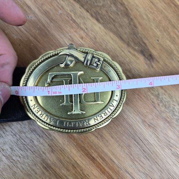 Lauren Ralph Lauren Women Small Vintage Logo Western Buckle Belt Statement Piece main image 8